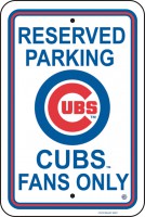 PLASTIC 12" X 18" MLB PARKING SIGN